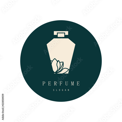 perfume abstract Logo Template Design Vector, Emblem, Design Concept, Creative Symbol, Icon