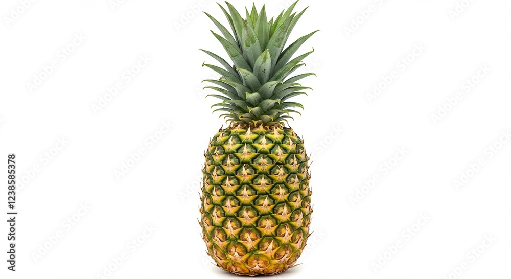 Fresh Ripe Pineapple Fruit Tropical Food Healthy Eating Fresh Ripe Pineapple Fruit Tropical Food Healthy Eating