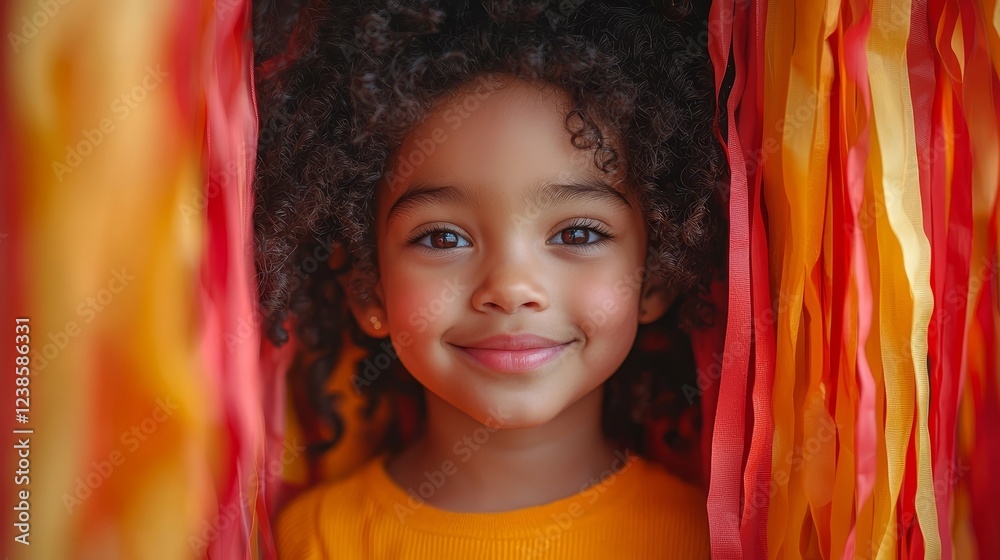 custom made wallpaper toronto digitalCurious Child Peeking Out of Festive Holiday Fort with Mischievous Grin