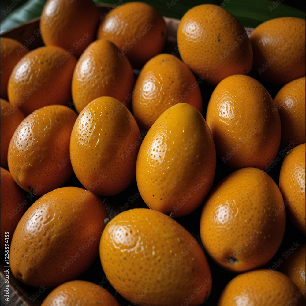 neat pile of oranges