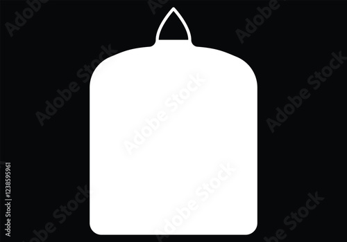 burning candle on a black background