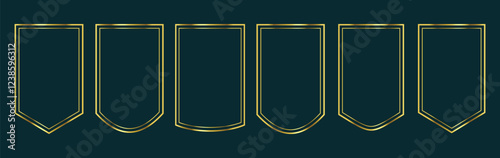 Gold traditional islamic window or door shape. Ramadan frames, mosque arches, arabic border or door. Arabic muslim with ramadan kareem windows in oriental style. Border and frame.