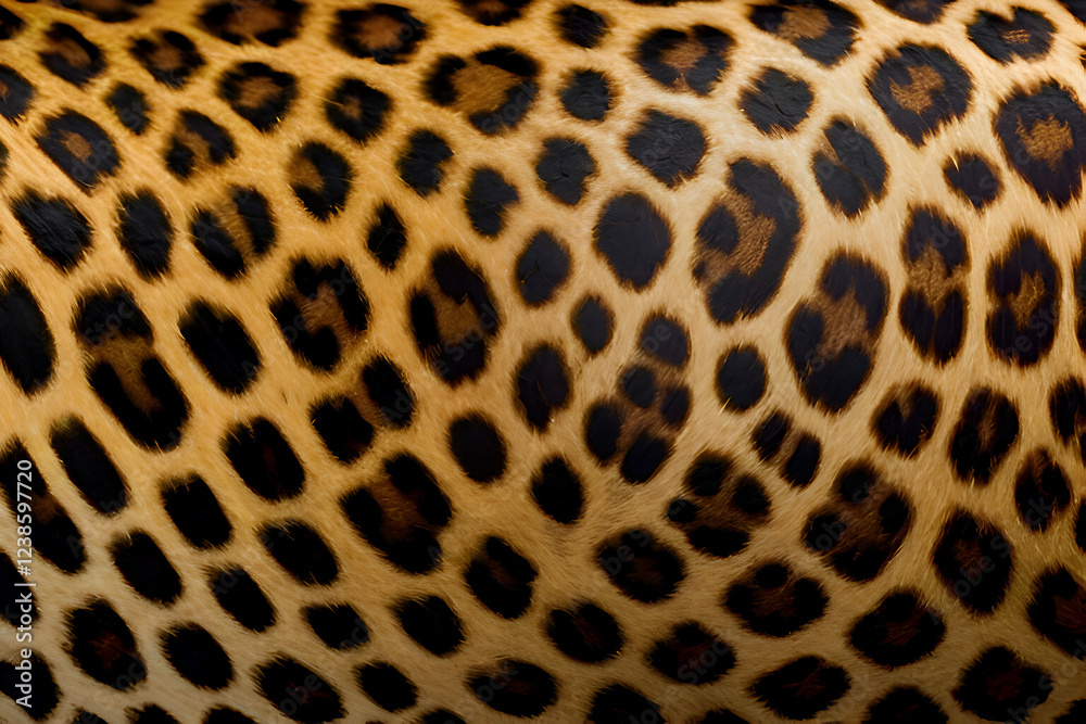 An illustration highlighting leopard leather texture with distinct spot patterns and smooth, natural skin details. An illustration highlighting leopard leather texture with distinct spot patterns and smooth, natural skin details.