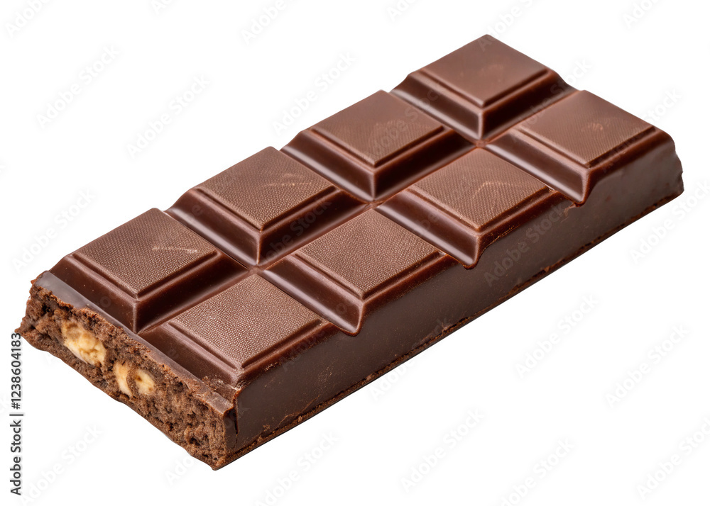 Chocolate bar isolated on a transparent background. Chocolate bar isolated on a transparent background.