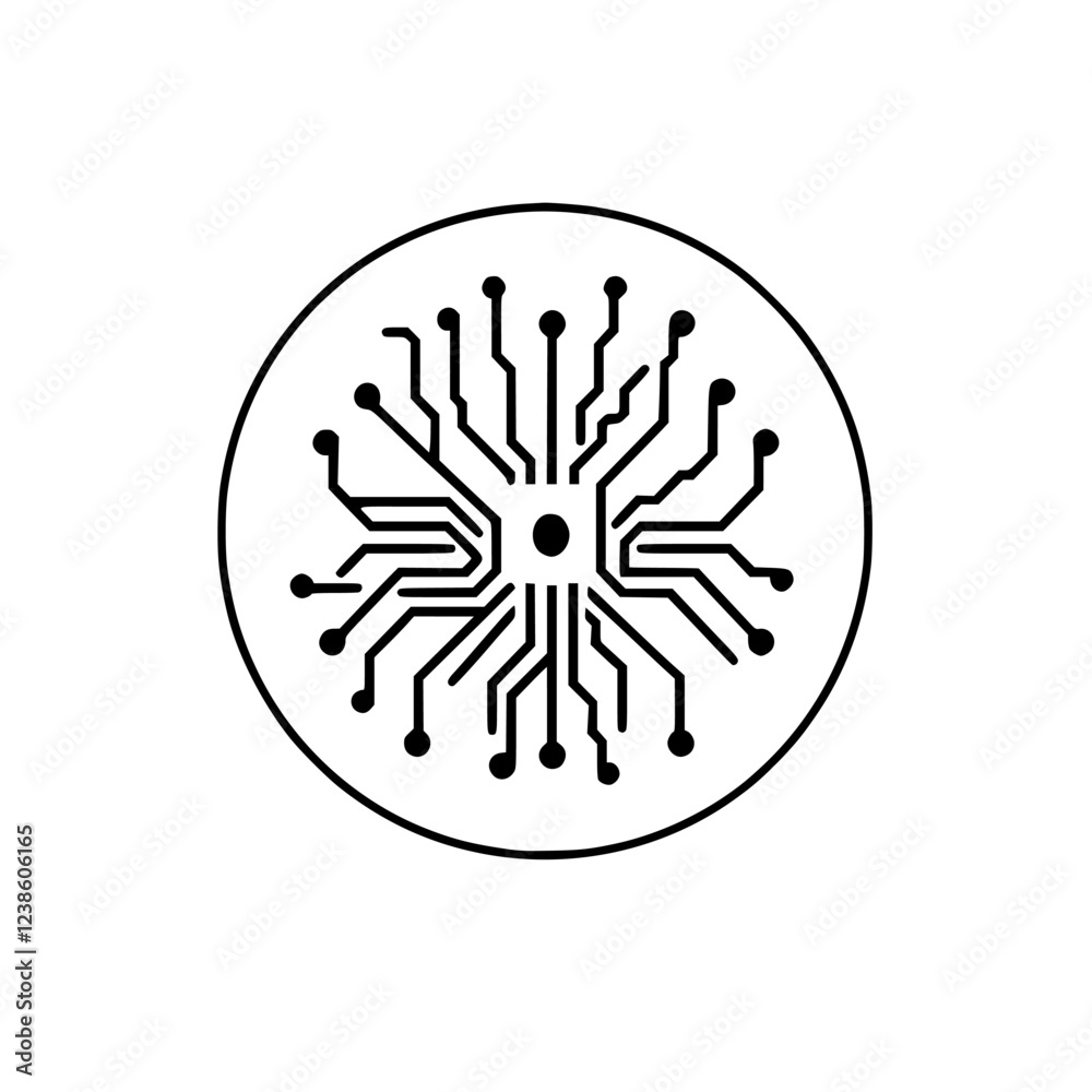 Abstract Technology Circuit Network: Digital Connection and Innovation Design. A modern graphic representing communication, data processing, and futuristic engineering. Abstract Technology Circuit Network: Digital Connection and Innovation Design. A modern graphic representing communication, data processing, and futuristic engineering.