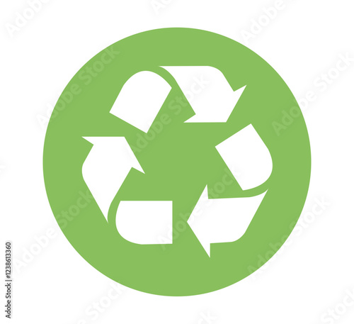 Recycling, Symbol, Icon, Zeichen (Vektor)