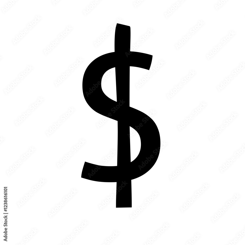 Dolar icon symbol vector isolated on white background
Dolar icon symbol vector isolated on white background
