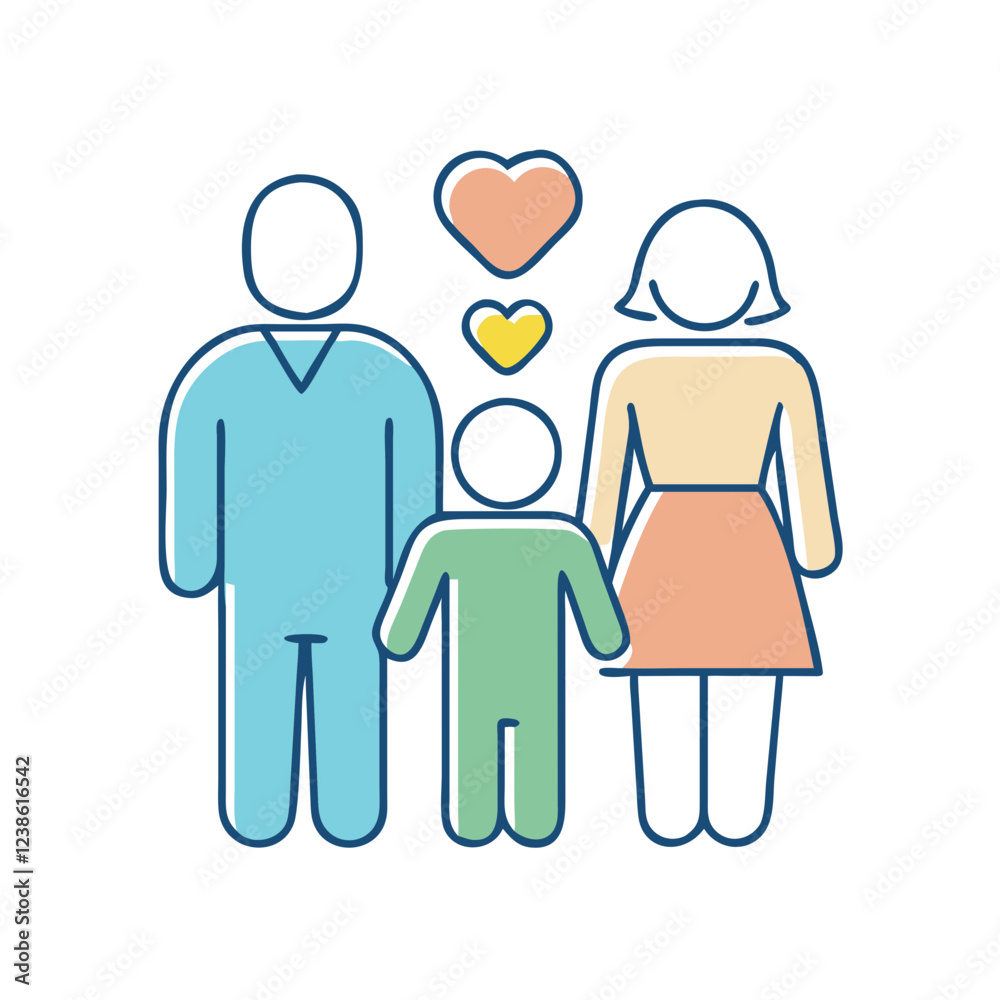 family icon, family vector illustration-simple illustration of family, perfect for family logos and icons family icon, family vector illustration-simple illustration of family, perfect for family logos and icons