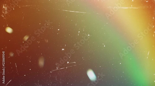 Abstract Scratched Rainbow Grainy Colorful Retro Film With Dust Texture Background Animation