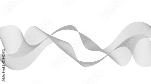 Black Wavy Lines Isolated on White Abstract Background Design, Abstract wave element for design. Digital frequency track equalizer. Stylized line art background. Vector illustration.