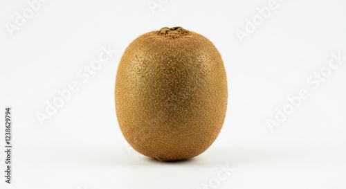 Fresh Kiwi Fruit Healthy Food Nature s Goodness Isolated Closeup Brown Fuzzy Oval Ripe Sweet