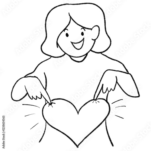 cartoon character drawing valentines