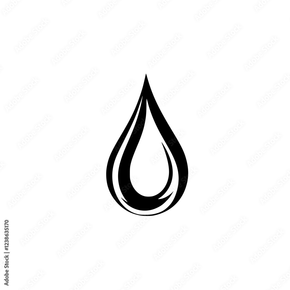 Abstract Water Drop: Minimalist Black and White Icon Design. Perfect for logos, branding, and graphic design projects. Clean, simple, and versatile. Abstract Water Drop: Minimalist Black and White Icon Design. Perfect for logos, branding, and graphic design projects. Clean, simple, and versatile.