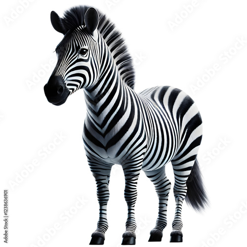 A detailed zebra graphic with a transparent background in PNG format - Zebra PNG - Transparent background zebra image
