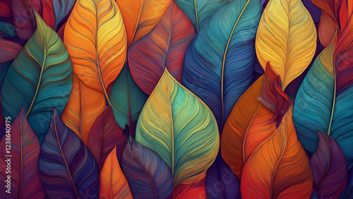 Leaf Background Texture Stock Photo