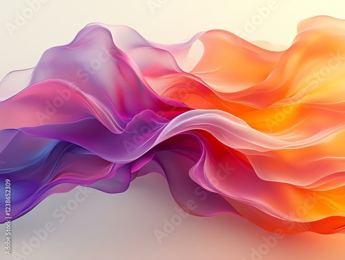 Abstract colorful wave design with flowing shapes and vibrant hues for creative projects.