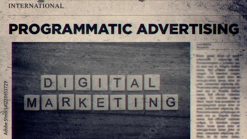 Wallpaper Mural Programmatic Advertising Title on Newspaper headline Style Torontodigital.ca