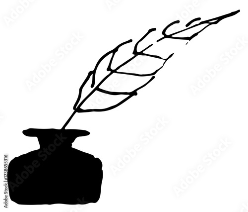 Ink and feather