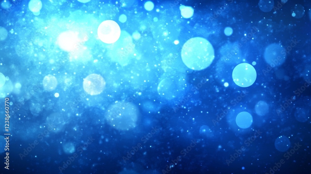 Abstract Blue Bokeh Background: A Serene and Magical Display of Light Abstract Blue Bokeh Background: A Serene and Magical Display of Light