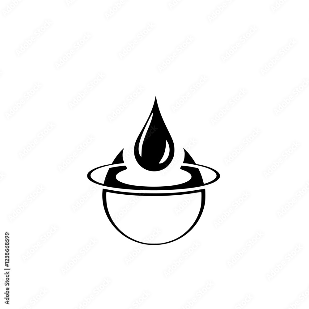 Oil Drop Globe: Minimalist Industrial Logo Design. Perfect for energy, environmental, and corporate branding. Clean, simple, and symbolic. Oil Drop Globe: Minimalist Industrial Logo Design. Perfect for energy, environmental, and corporate branding. Clean, simple, and symbolic.