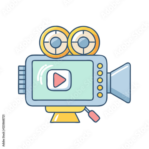 videography icon, videography vector illustration-simple illustration of videography, perfect for videography logos and icons