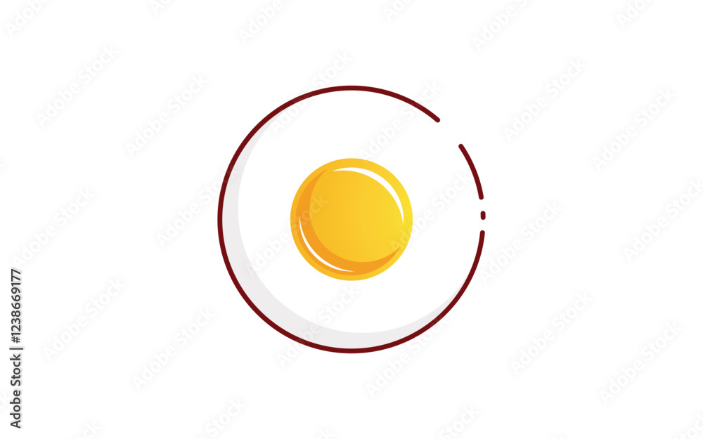 Yummy Egg Vector icon design illustration Template Yummy Egg Vector icon design illustration Template