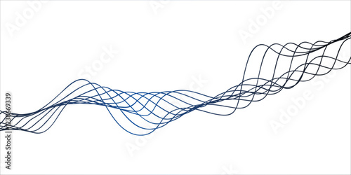 You're envisioning a **thin, wavy, abstract vector background** with **curved wave lines** in a **seamless pattern**, featuring **blue tones** for a **futuristic, digital aesthetic**. This could resem