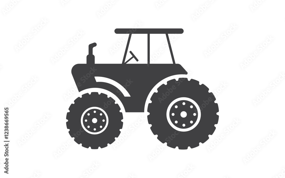 Tractor Vector icon design illustration Template