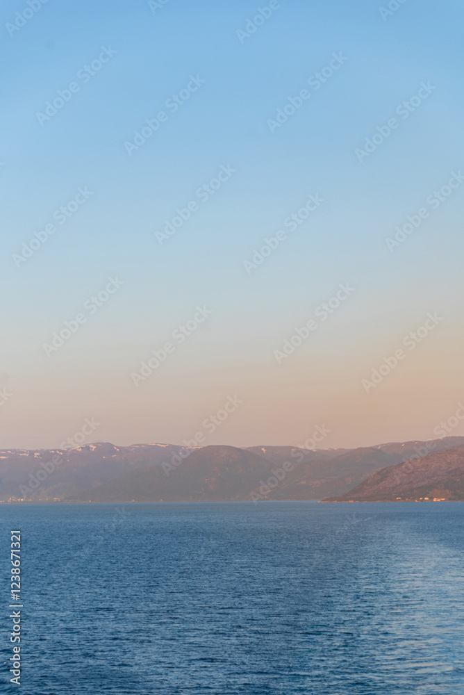 Beautiful photo of the sea waves and mountain Beautiful photo of the sea waves and mountain