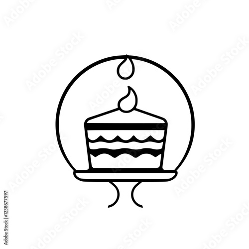 A delectable cake, a delightful dessert, perfect for any celebration. This image is ideal for food blogs, bakeries, and party planners.
