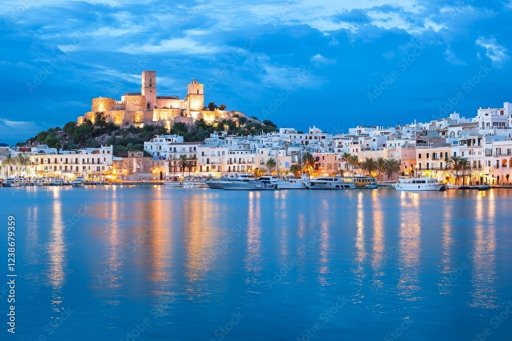 Naklejka premium Island Ibiza, Spain.