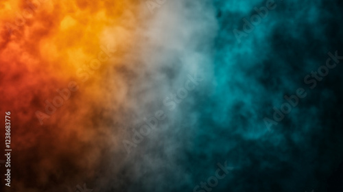 Abstract background with flame and smoke. photo