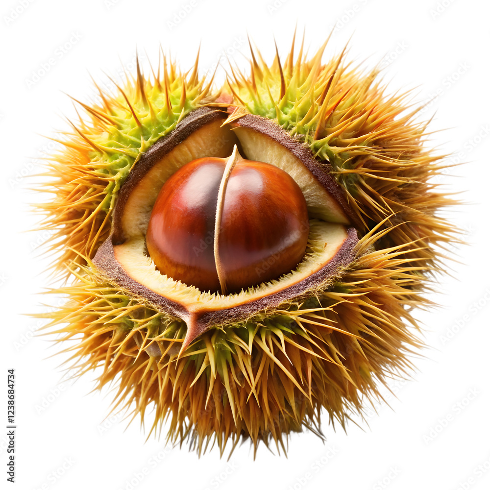 Tongan chestnut fruit isolated on transparent background Tongan chestnut fruit isolated on transparent background