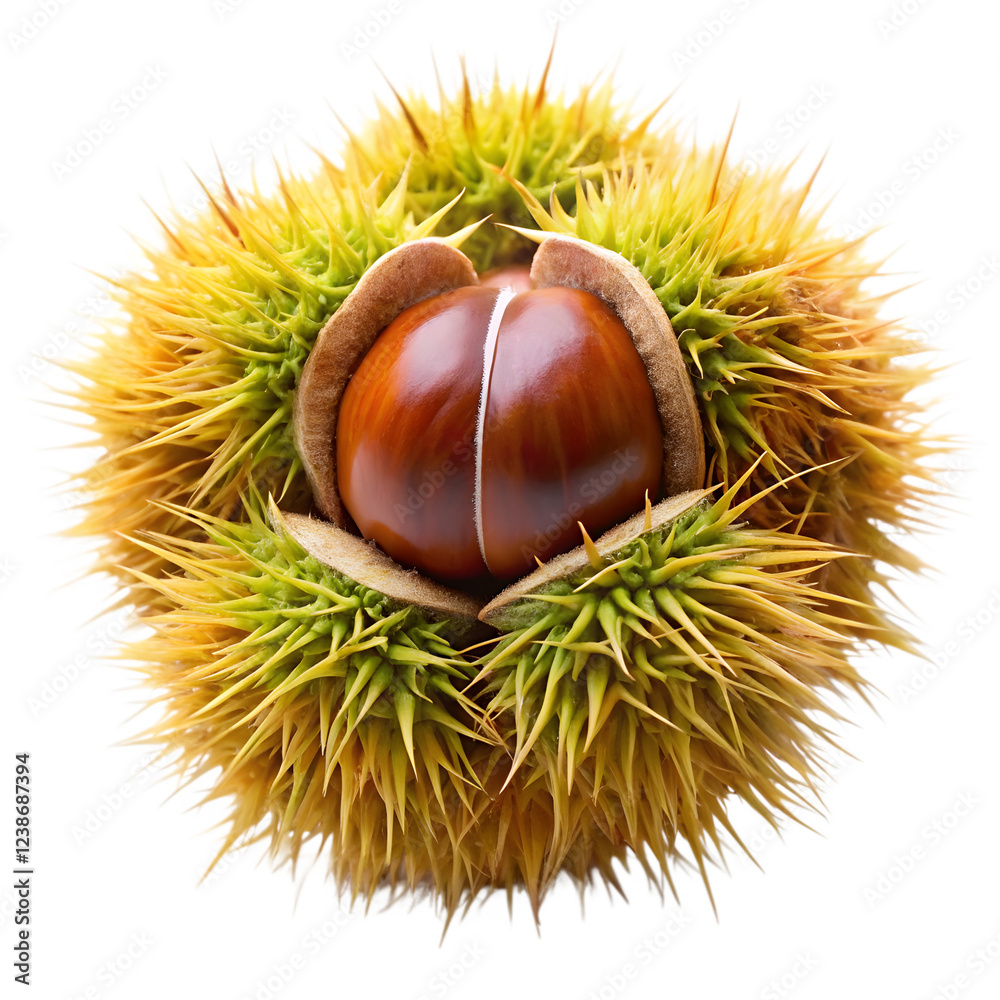Tongan chestnut fruit isolated on transparent background Tongan chestnut fruit isolated on transparent background