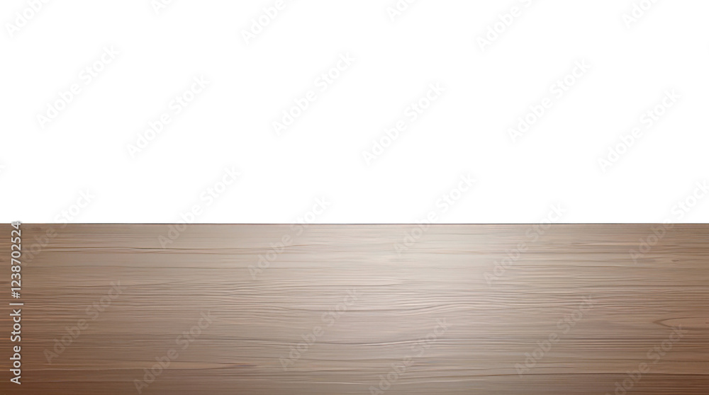 Naklejka premium Wooden table surface isolated background