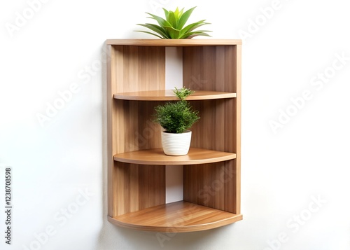 corner shelve isolated on a white background