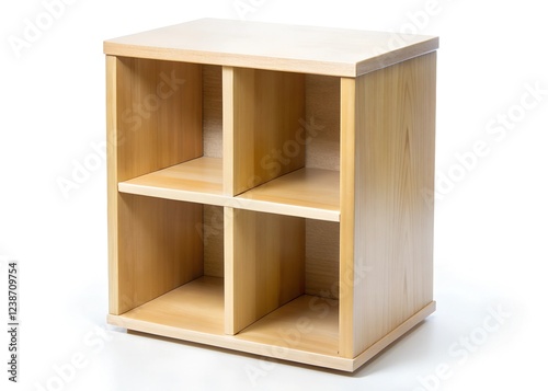 cube storage unit isolated on a white background