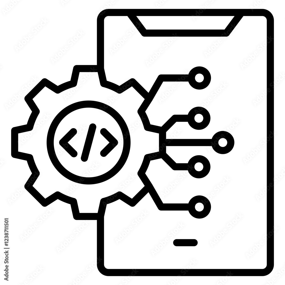 Mobile Advancement Icon Element For Design Mobile Advancement Icon Element For Design