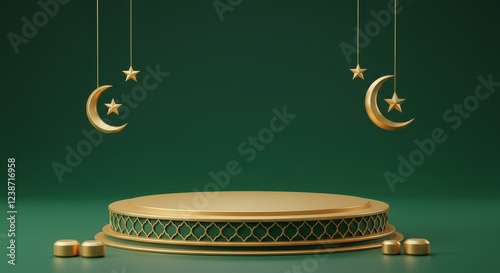 islamic ramadhan product podium display 