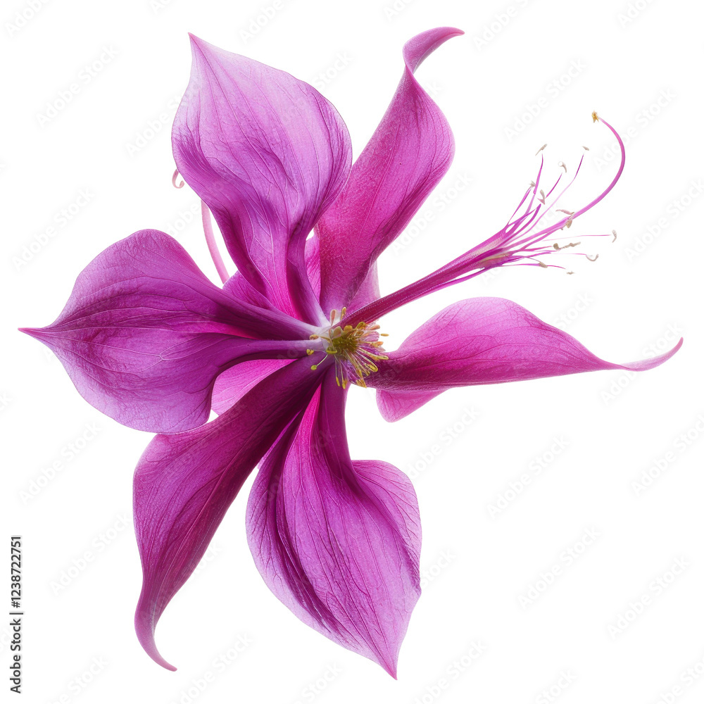 Fototapeta premium vibrant pink flower with delicate petals and intricate details, showcasing nature beauty and elegance. Perfect for floral designs and nature themed projects