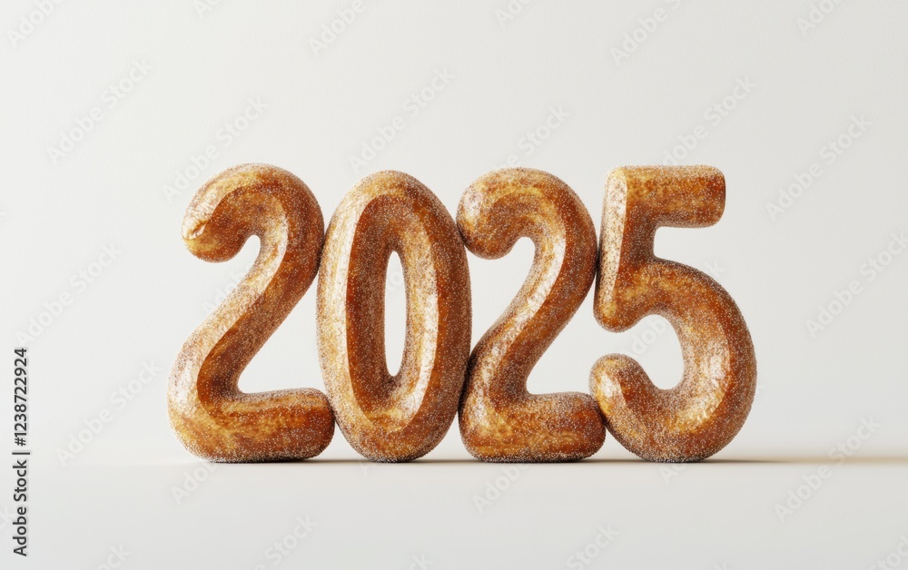 2025 Formed with Golden-Brown Churros with Cinnamon Sugar Isolated on a White Background 2025 Formed with Golden-Brown Churros with Cinnamon Sugar Isolated on a White Background