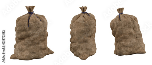 Big sack isolated on white