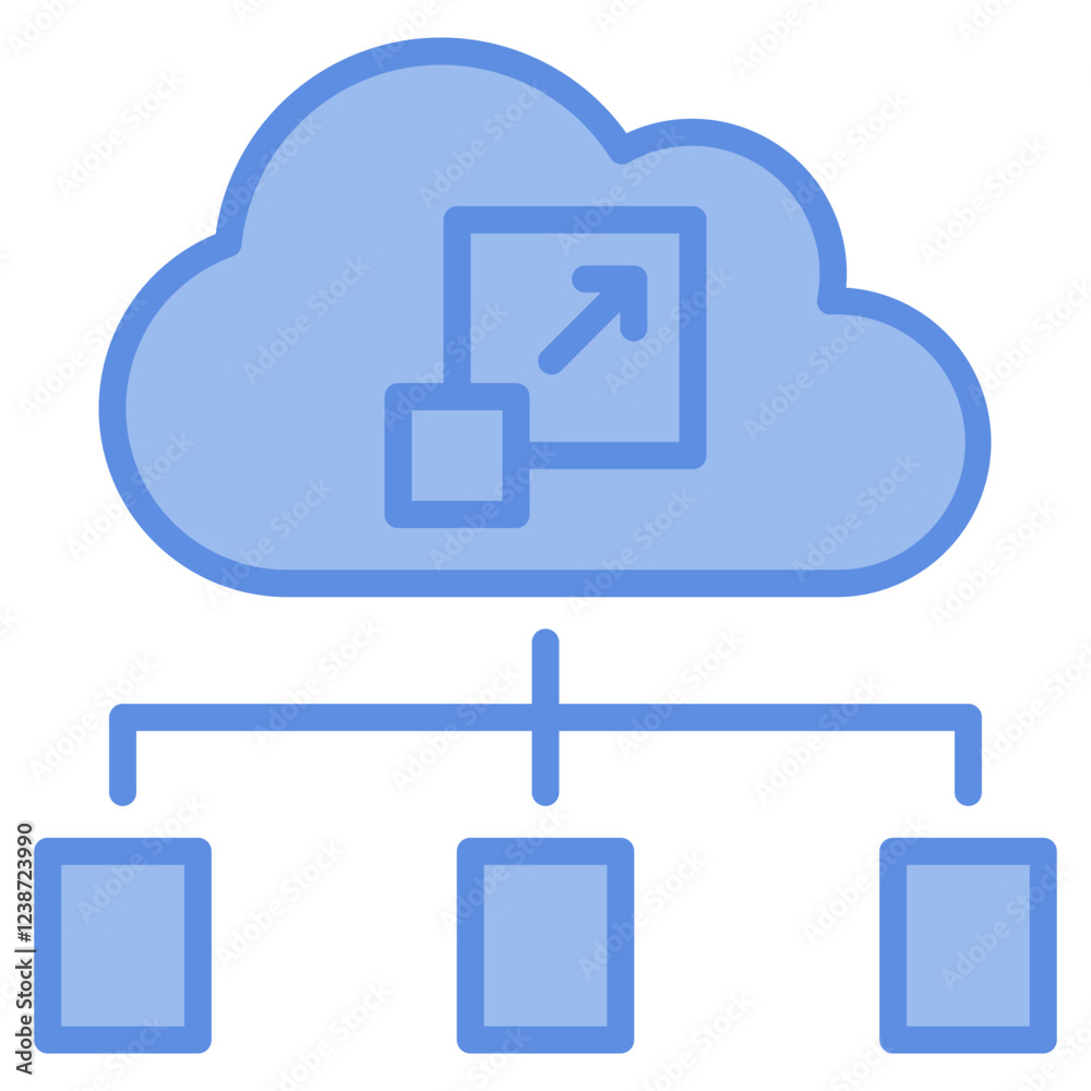Cloud Infrastructure Icon Element For Design Cloud Infrastructure Icon Element For Design