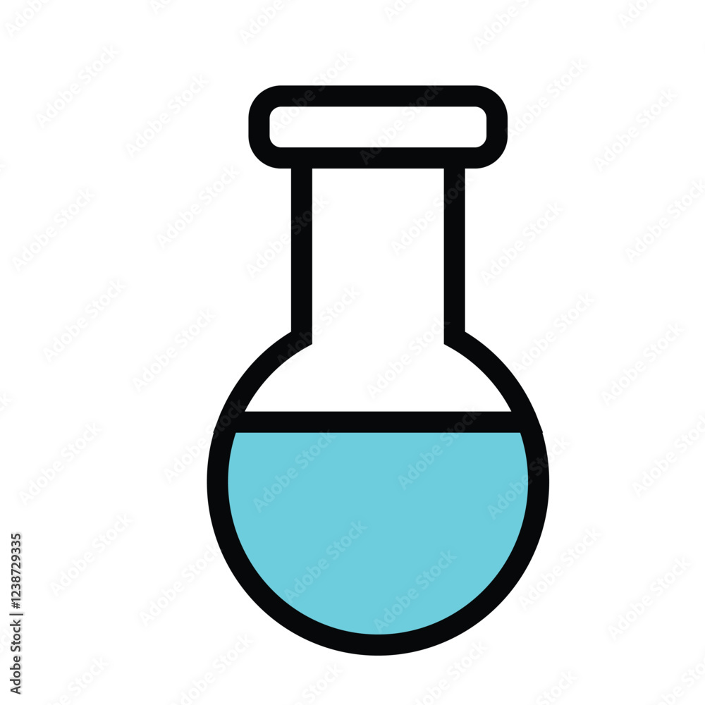 glass flask with formula glass flask with formula