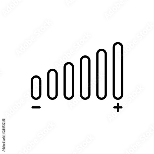 Volume control icon. Media player button. Vector illustration for web design, isolated on white background.