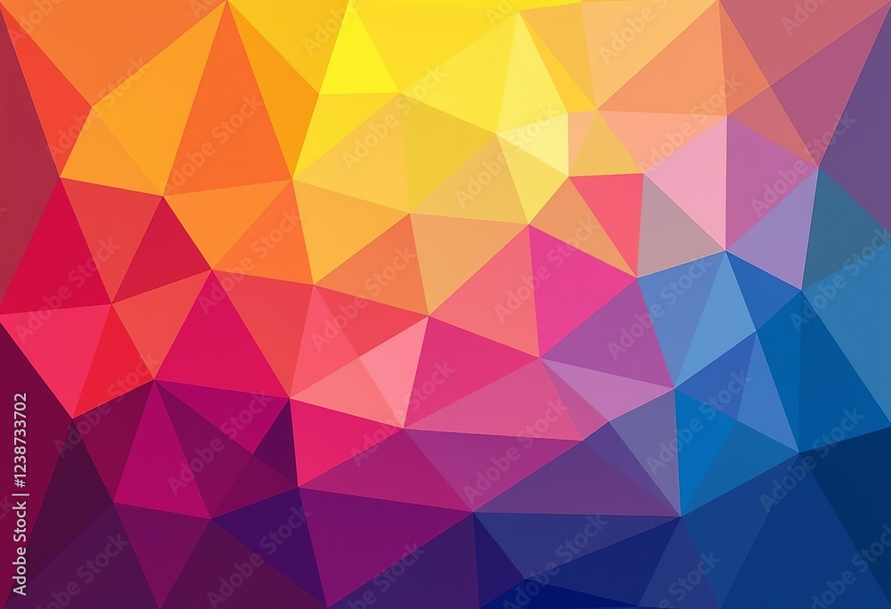 Fototapeta premium Triangle Array Background: Colorful, Abstract Pattern, Simple Vector Design, High Resolution, Seamless Texture, Modern Art, Detailed Graphic, Vibrant Colors, Geometric Art, Minimalist. 