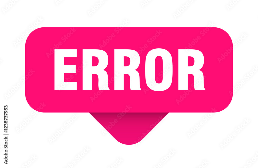 error sticker. error sign on transparent background error sticker. error sign on transparent background