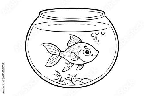goldfish in a glass