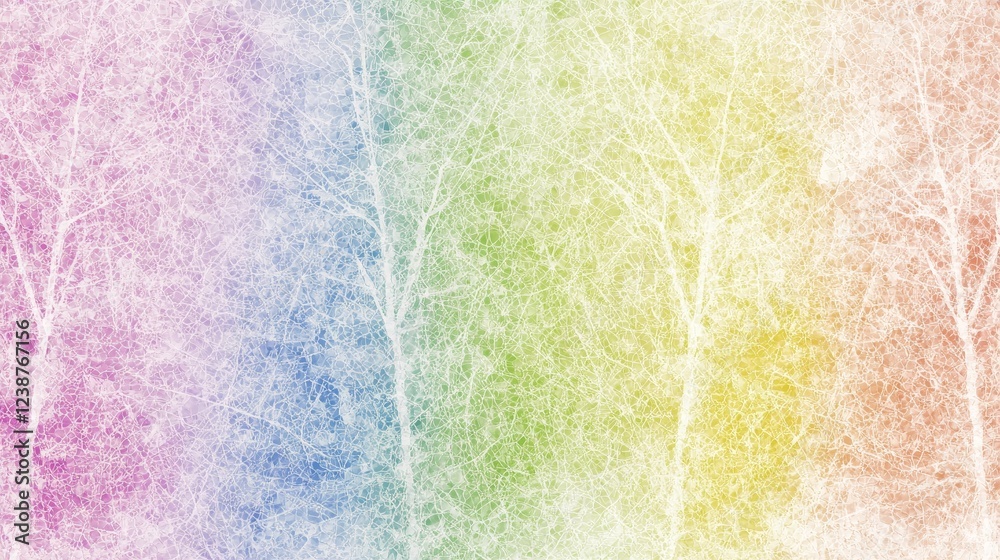 Fototapeta premium Colorful Fractal Patterns Illustrating Natural Beauty and Connection
