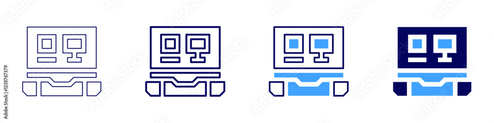 Online shopping tips easy icon in 4 different styles. Thin Line, Line, Bold, and Bold Line. Duotone style. Editable stroke Online shopping tips easy icon in 4 different styles. Thin Line, Line, Bold, and Bold Line. Duotone style. Editable stroke